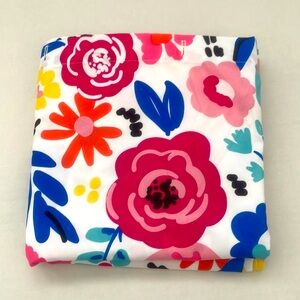 Shower Curtain Multi Color Flower Print Design.